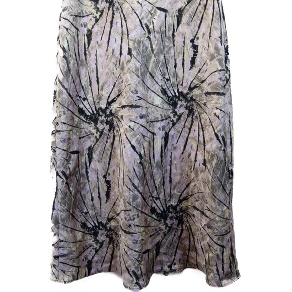 Free People Satin Tie Dye Maxi Skirt - Picture 4 of 6